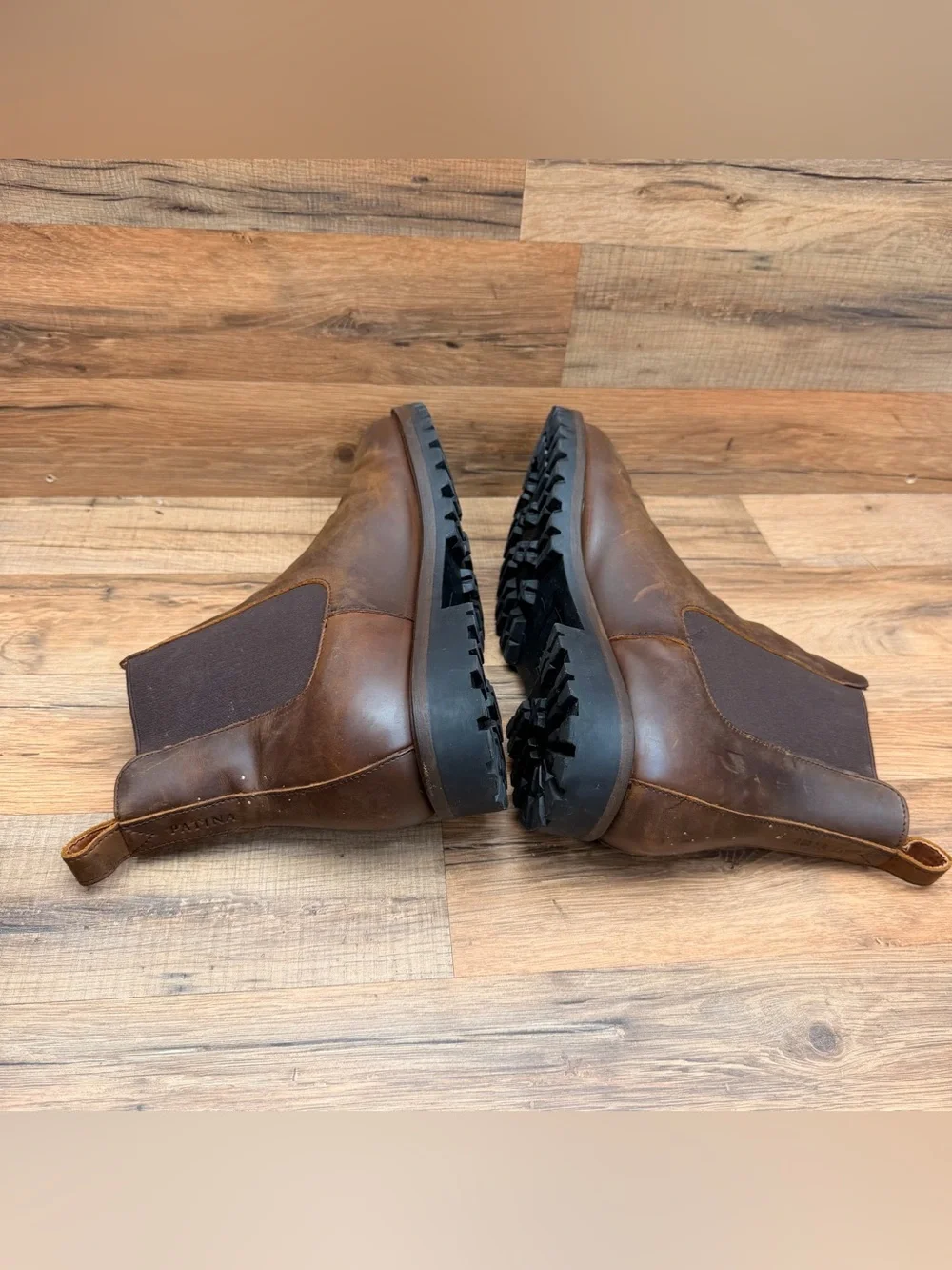 Portland Leather Patina Chelsea Men's size 11 Brown Leather Chelsea Boots